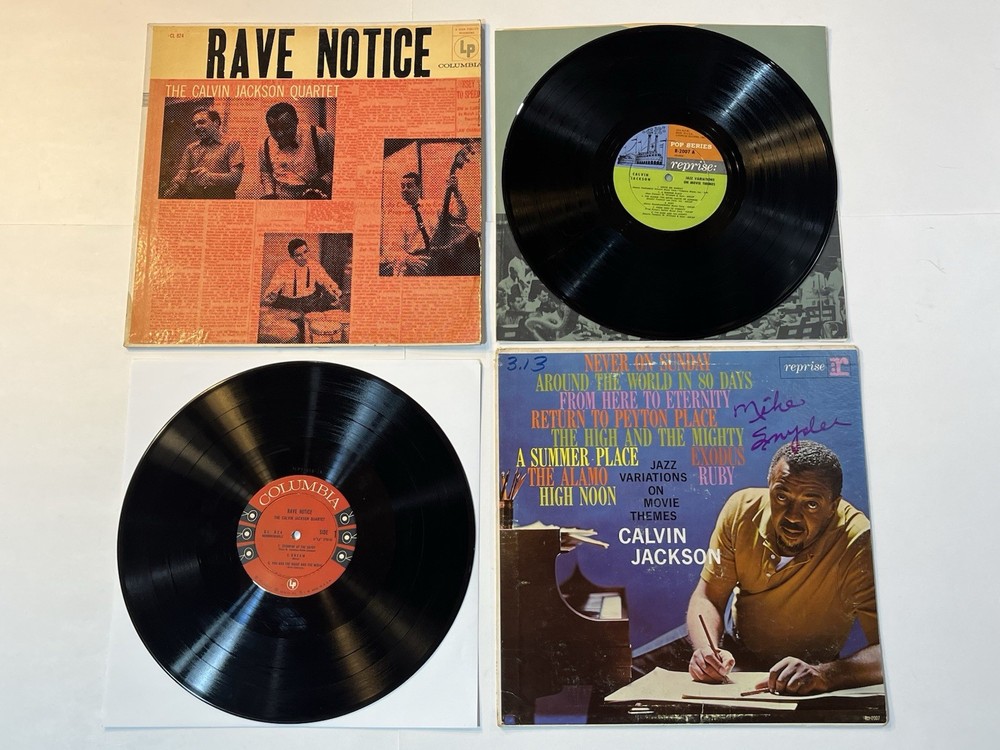 Two Calvin Jackson LPs Rave Notice 1956 Jazz Variations on Movie Themes 1961