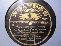 1927 Erich Kleiber BERLIN Mozart Deutsche Tänze Four German Dances POLYDOR 66532