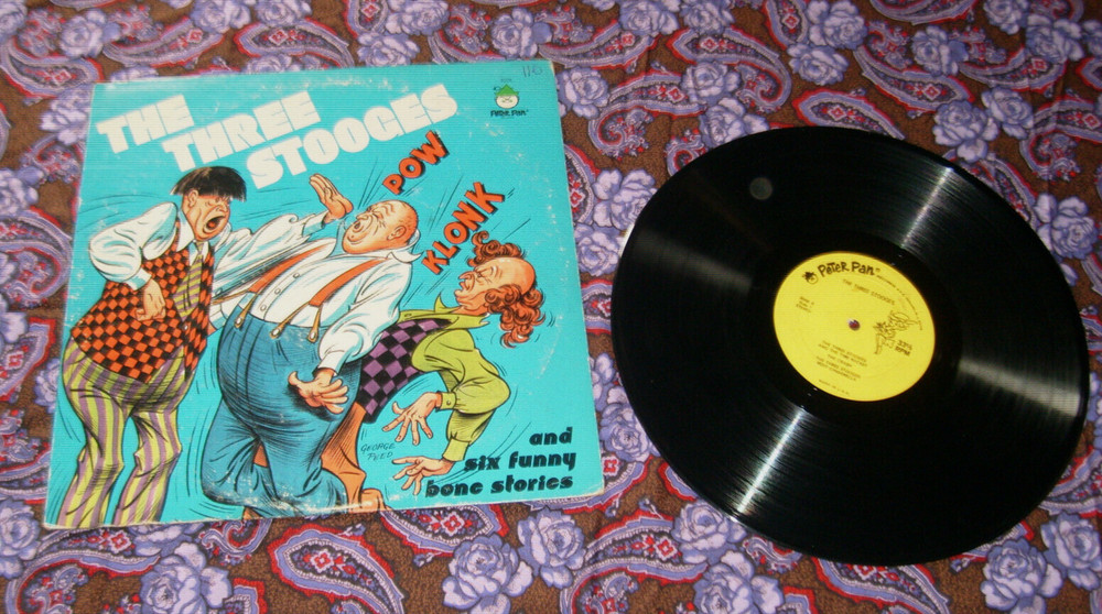 The Three Stooges – Six Funny Bone Stories Vinyl LP Record, 1973, Peter Pan 8098