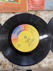 Vintage Children’s Record Lot Disney Disneyland Bambi 45 & 33 1/3 RPM Read
