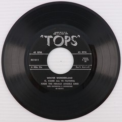 Tops Orchestra – Frosty The Snowman & 5 More Christmas Hits 45 rpm Record RX1011