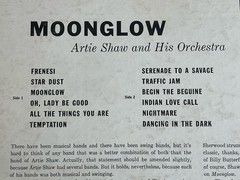 Artie Shaw Moonglow LP RCA Victor LPM-1244 1956 Fair (F) Vinyl Big Band Jazz
