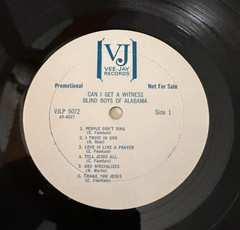 Blind Boys of Alabama: Can I Get a Witness VEE-JAY 12″ LP 33 RPM