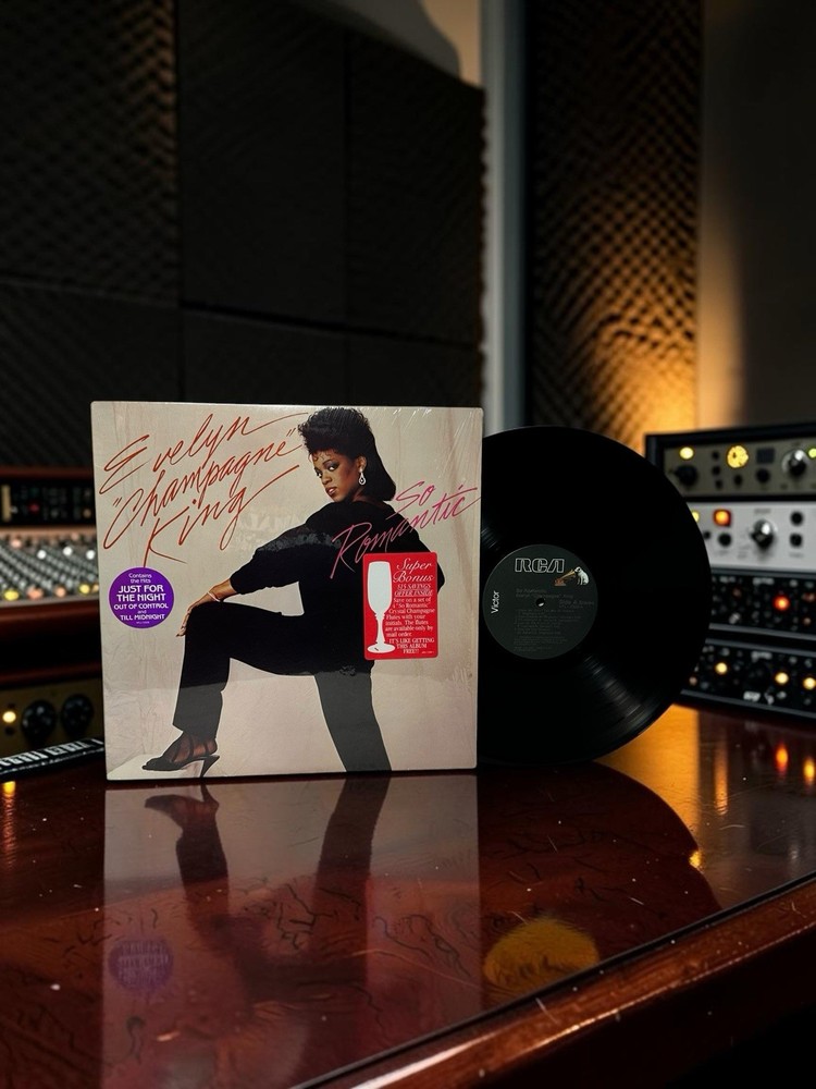 EVELYN “CHAMPAGNE” KING: So Romantic Vinyl LP 1984 (RCA AFL1-5308) Shrink/Hype