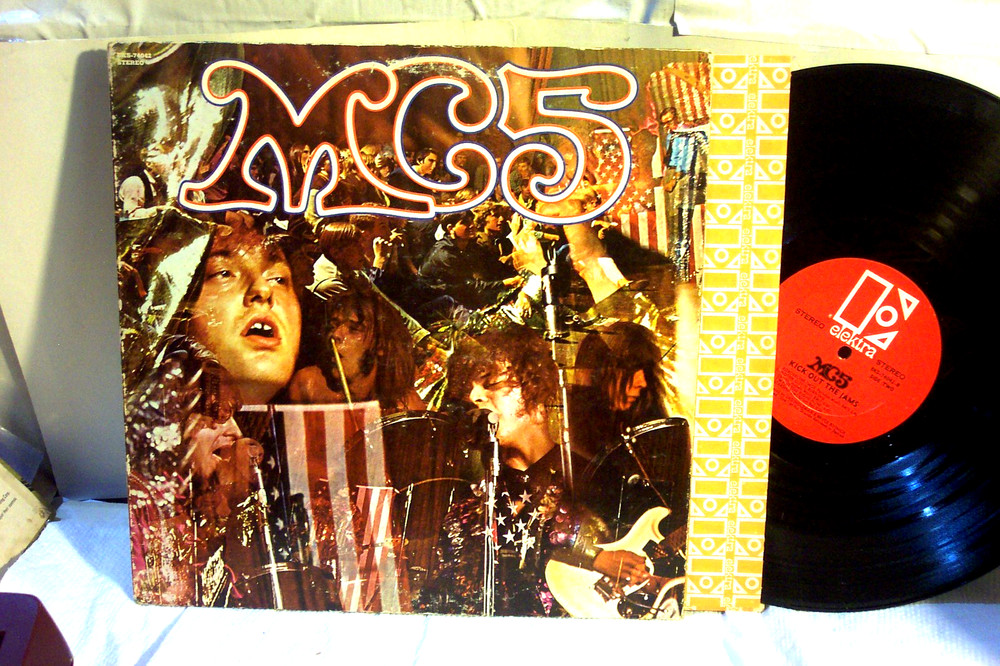 MC 5 LP “Kick Out The Jams” ELEKTRA w Deleted Lyrics & Full Print in Cover VG+