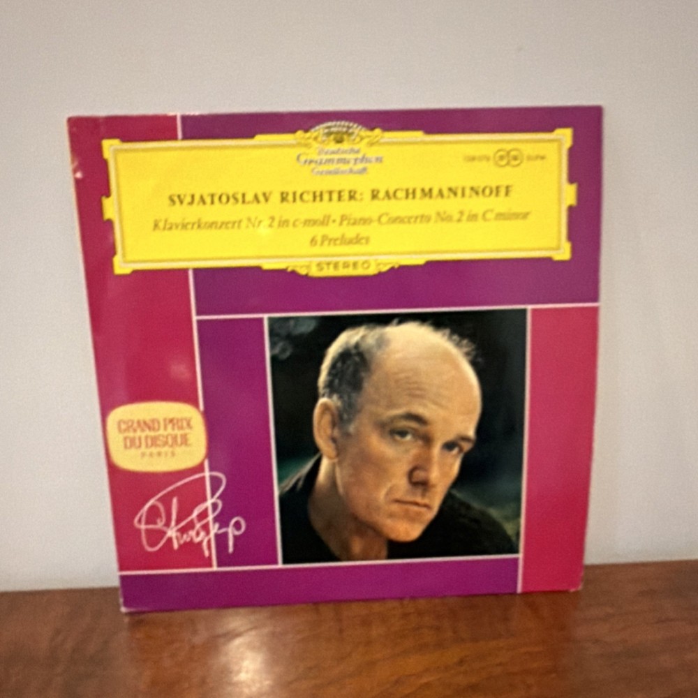Deutsche Grammophon Richter Rachmaninoff Piano Concerto No. 2 12″ LP Vinyl