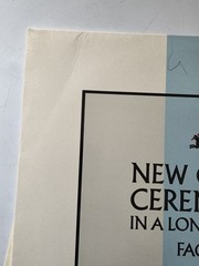 New Order ‎– Ceremony / In A Lonely Place Factory ‎– FAC. 33 1981 12″ Single VG