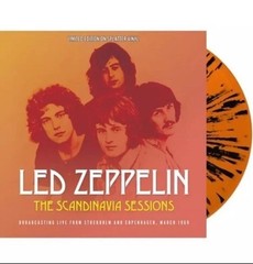 Led Zeppelin The Scandinavia Sessions Vinyl Orange & Black Splatter Numbered