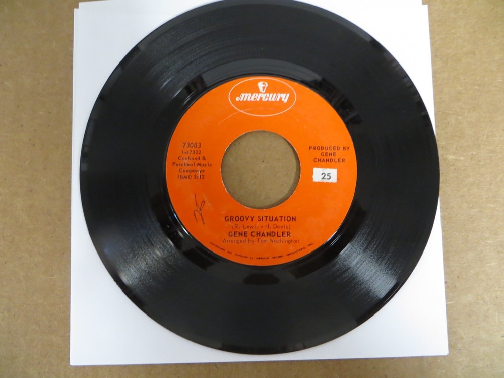 Gene Chandler – Groovy Situation – 1970 – Mercury 73083 7″ Single VG/Generic