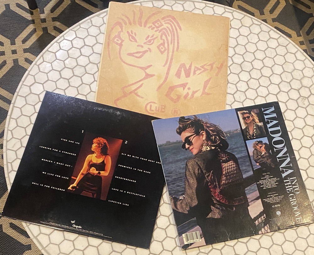 Tough Girls! Madonna / Benatar +Vintage Window Sticker 12 x 12*