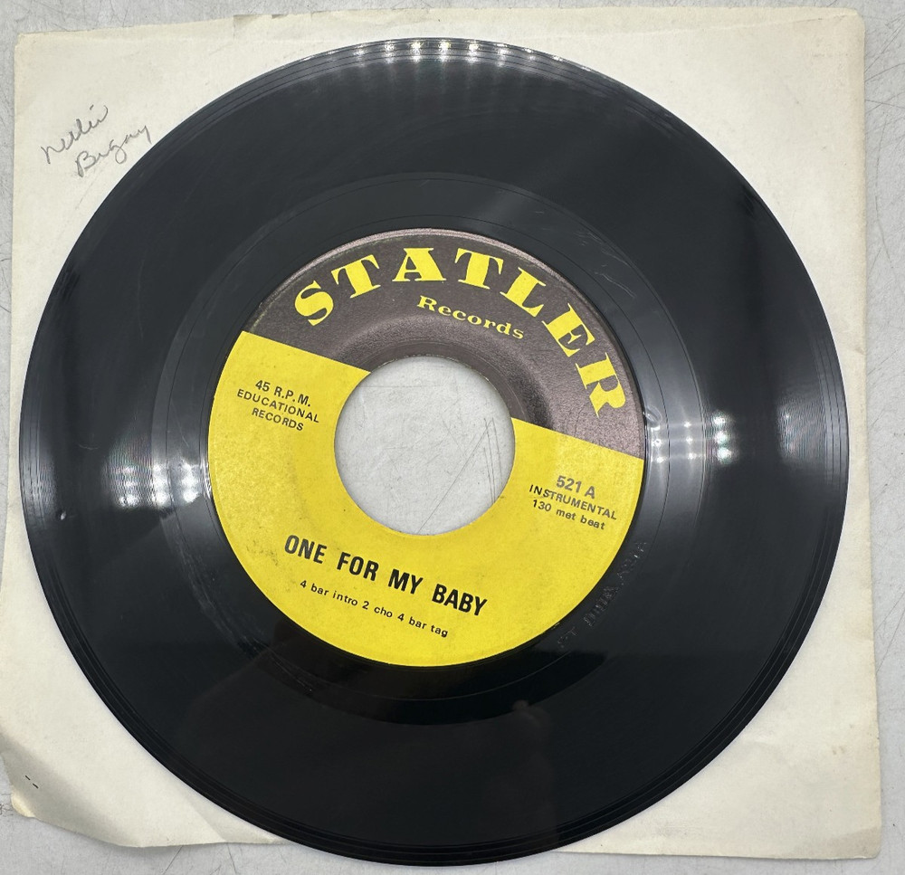 Unknown Artist One For My Baby / Spaghetti Rag Statler Records 521 NM