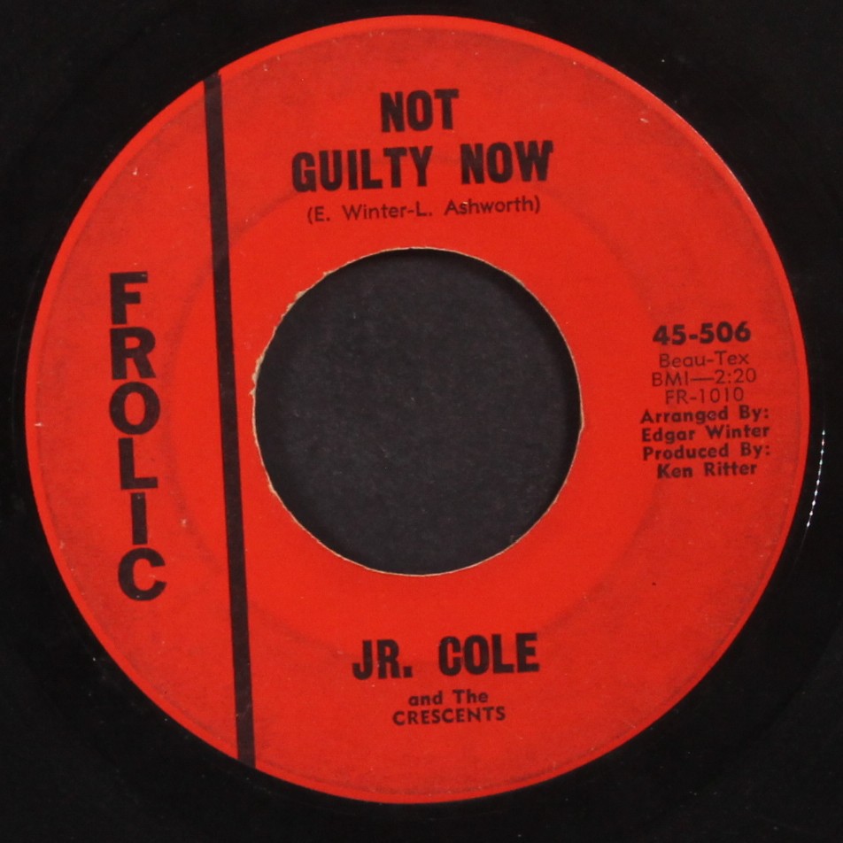 JR. COLE & CRESCENTS: not guilty now / go on FROLIC 7″ Single 45 RPM