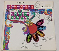 Big Brother Holding Company SIGNED x 4 ORIG LP COVER ONLY Mainstream SUPER RARE