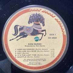 Keni Burke Dark Horse Vinyl LP Self Titled Funk Soul Breaks Samples LP Record