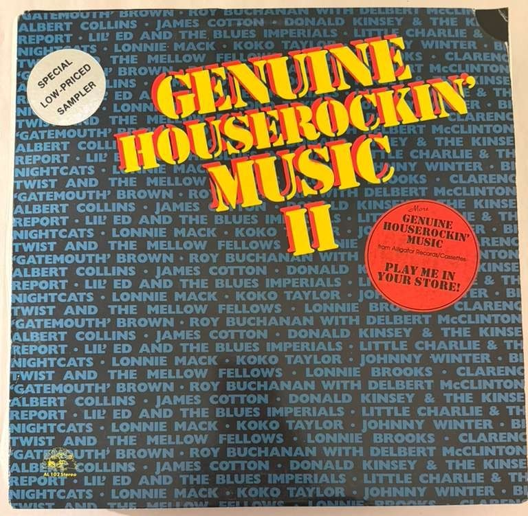 GENUINE HOUSEROCKIN’ MUSIC II – BLACK VINYL LP AL102 ALLIGATOR RECORDS 1997 -VG+