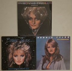 Bonnie Tyler 3 Vintage Vinyl LP Records VG+ Total Eclipse Of The Heart & More