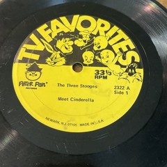 The Three Stooges Meet Cinderella, Peter Pan, 7″ LP, 33 1/3 , 2322,
