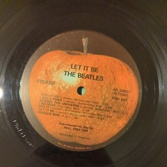 Beatles Let It Be Vinyl Record AR 34001 1970 Red Apple Label