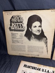 KITTY WELLS – COLLECTION OF KITTY WELLS RECORDS – LOT OF 5 LPS