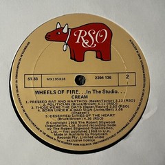 Cream ‎– Wheels Of Fire – In The Studio LP Rock Eric Clapton Blues Psychedelic x