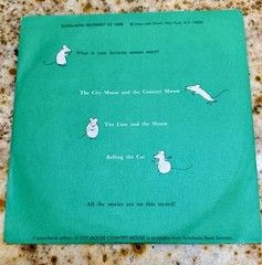 Vintage 1973 Scholastic Records City Mouse, Country Mouse Children’s Book