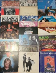 Lot Of 21 Vintage Vinyl Rock Albums ROLLING STONES,ACDC,LED ZEPPELIN,BEATLES ETC