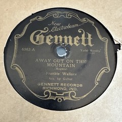 1928 GENNETT ELECTROBEAM 6562 78 rpm FRANKIE WALLACE – SLEEVE V+