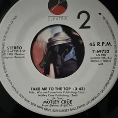 Mötley Crüe Elektra Too Young to Fall in Love 7″ 45 RPM Vinyl Single 1983