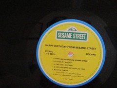 Sesame Street ‎Happy Birthday LP Vinyl Record 1977 NOT TESTED