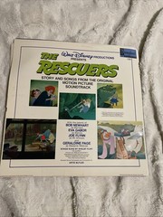 Walt Disney 33rpm LP Vinyl 12-inch Disneyland Records #1369 The Rescuers