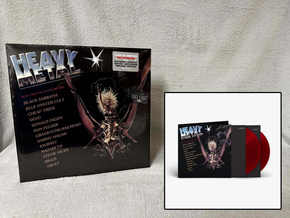 Heavy Metal [Soundtrack] • NEW/SEALED Red Colored Limited Vinyl LP Record