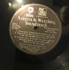 Streets Is Watching OST 2xLp Vinyl Promo 1998 Jay-Z Dj Clue M.O.P. Rell