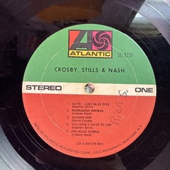 Crosby, Stills & Nash Self Titled Vinyl Record LP Album 1st Orig 1969 Press