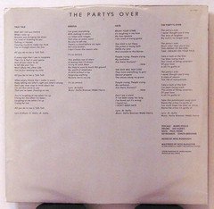 Talk Talk – The Party’s Over 1982 EMI America New Wave Synth-Pop Vinyl LP Record