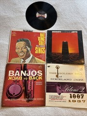 Jazz Lp Lot Deodato Banjos Pete Fountain Dixieland Nat King Cole Phil Flowers