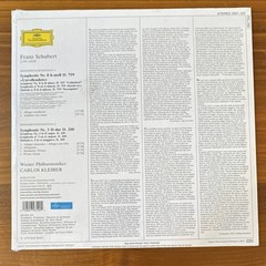 Factory sealed vinyl: Deutsche Grammophon Schubert Symphonies 3 & 8 Kleiber 180g