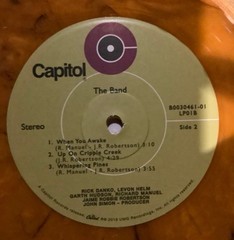 THE BAND – 2-LP – 50TH ANNIVERSARY – BROWN SWIRL “TIGER’S EYE” VINYL – NEW!