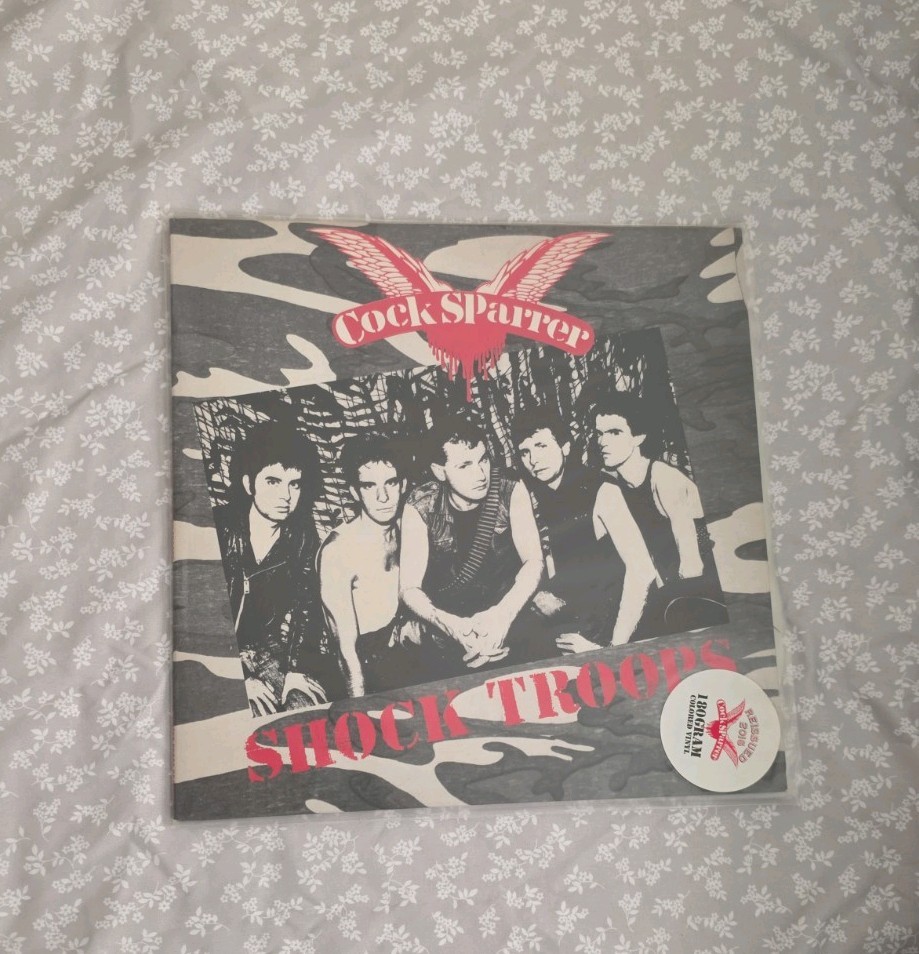 Cock Sparrer Shock Troops LP Vinyl Record 180 Gram Grey Colored Vinyl