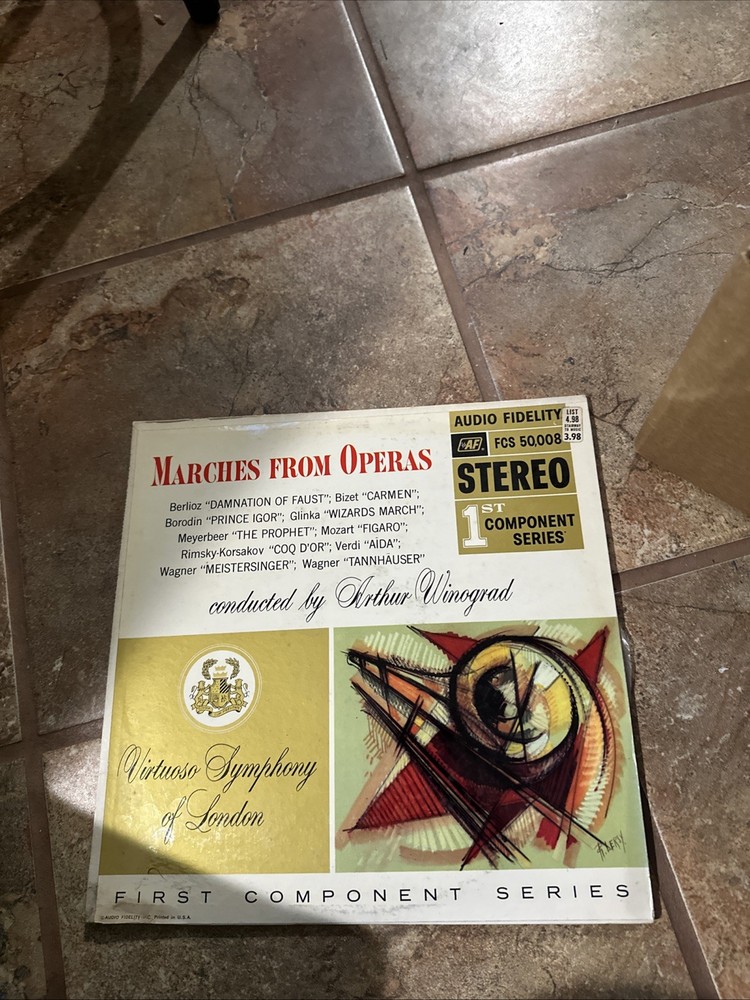 ARTHUR WINOGRAD/VIRTUSO SYMPHONY MARCHES FROM OPERAS VINYL LP AF VG 85.