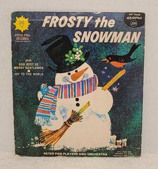 Peter Pan Records 45 RPM Vinyl Frosty The Snowman, Joy To The World PP1038