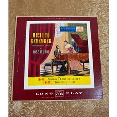 Jose Iturbi Music to Remember Album From The Life of Chopin RCA Victor LMA 87