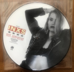 Vintage 1988 INXS NEW SENSATION Limited Edition 12″ Picture Disc + LIVE BABY CD!