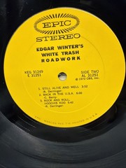 Edgar Winter’s White Trash Roadwork 1972 Double Vinyl LP Epic Records KEG 31249
