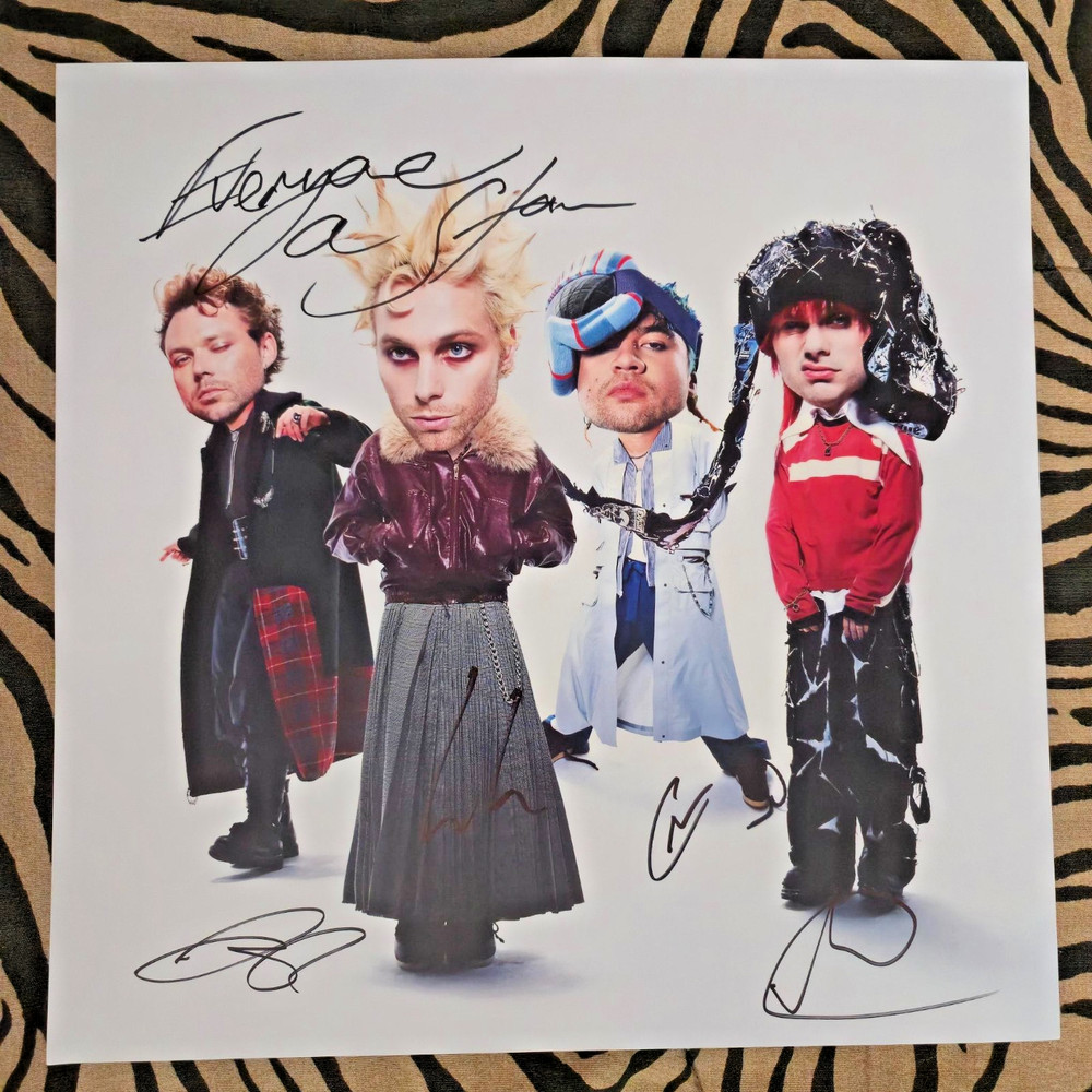 SIGNED 12×12″ Lithograph + CD Everyone’s A Star 5 Seconds Of Summer 5SOS Vinyl