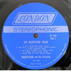 Mantovani The Mantovani Touch 1968 London PS 526 Stereo 12″ Vinyl LP NM/VG+