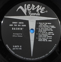 BASHIN’ THE UNPREDICTABLE JIMMY SMITH 1962 MONO GREAT CONDITION! VG+/VG++!!C