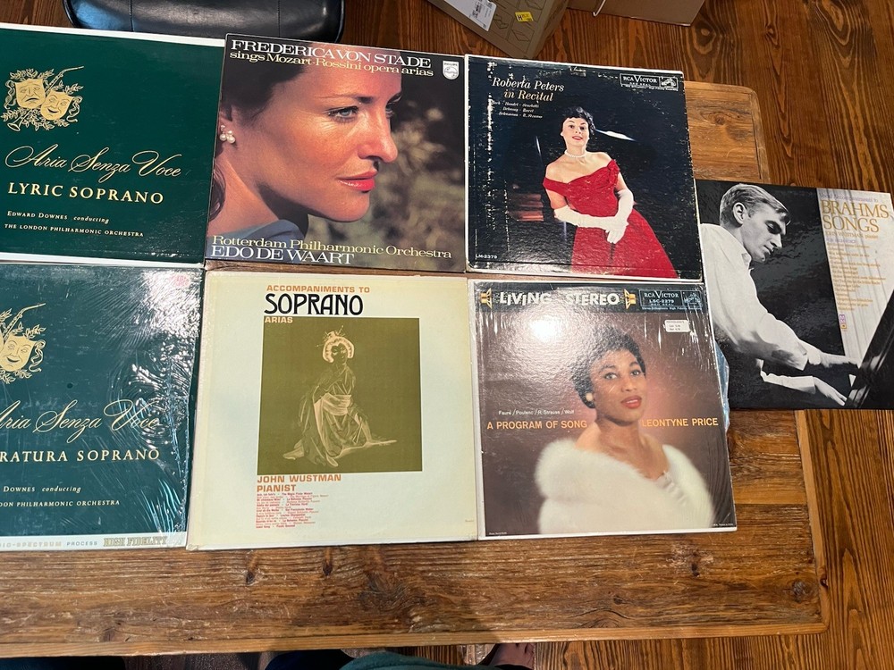 7 Classical Vocal Opera LP Lot Leontyne Price Von Stade Roberta Peters Soprano