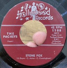 THE PAC-KEYS Stone Fox 45 HOLLYWOOD VG++ Funk BREAKS Rare Soul