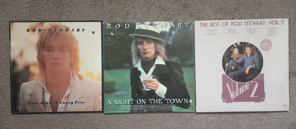 Rod Stewart Vinyl Lot Of 3 Sealed Foot Loose Fancy Free Best NM/VG+ CUt Out 1977