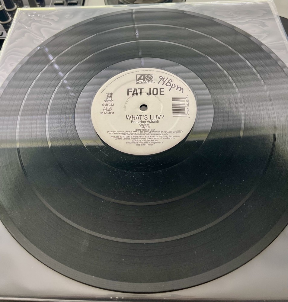 Fat Joe & Ashanti – What’s Luv? OG 2002 Press 12″ PROMO VG+